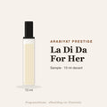 Arabiyat Prestige La Di Da For Her sample – 10 ml decant in glazen sprayflesje