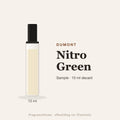 Dumont Nitro Green sample – 10 ml decant in glazen sprayflesje