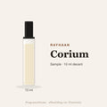 Rayhaan Corium sample – 10 ml decant in glazen sprayflesje